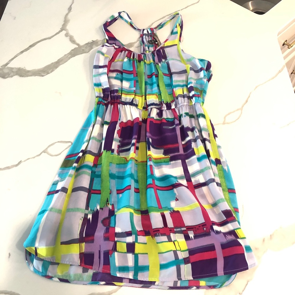 Charlie jade silk racerback dress size M